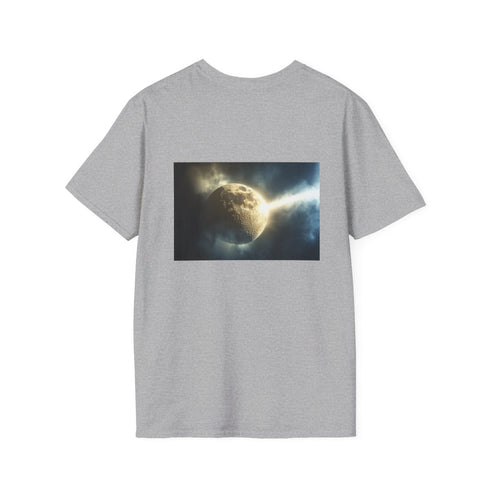 Light Beam Piercing Moon T-Shirt