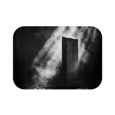 "Light Echoes Temple Monolith Bath Mat"