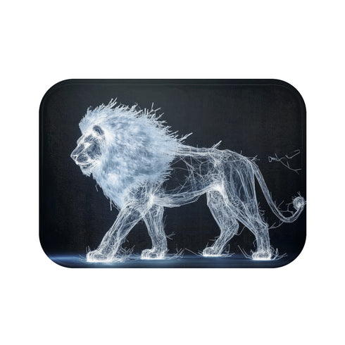 "Light Shard Lion Bath Mat"