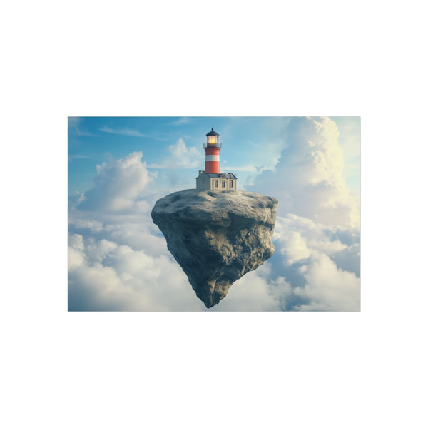 Lighthouse Balancing on Floating Rock
