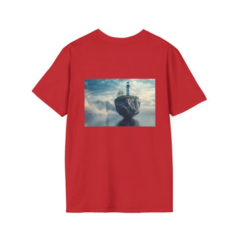 Lighthouse Floating Rock T-Shirt Design