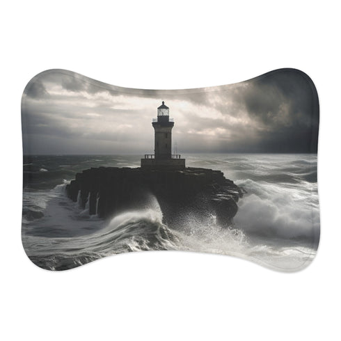 Lighthouse in Storm Pet Mat