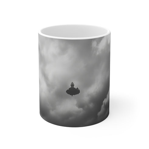 Lighthouse Mug Floating Above Storm