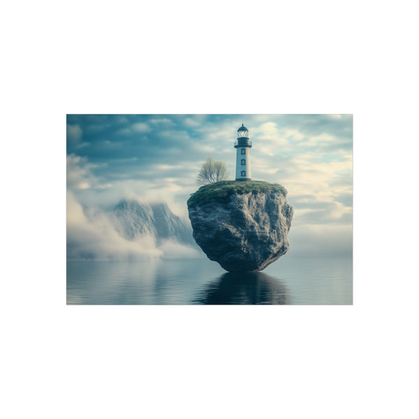 Lighthouse on Enchanting Floating Rock