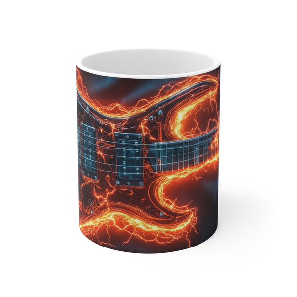 Lightning Electric Guitar Coffee Mug