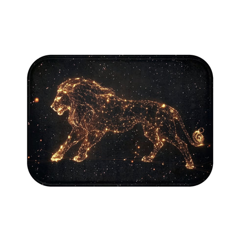 Lion Constellation Bath Mat Design