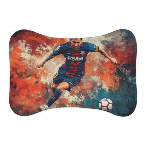 Lionel Messi Barcelona Dribble Pet Mat