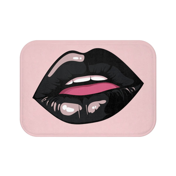 "Lipstick Lips Logo Bath Mat"