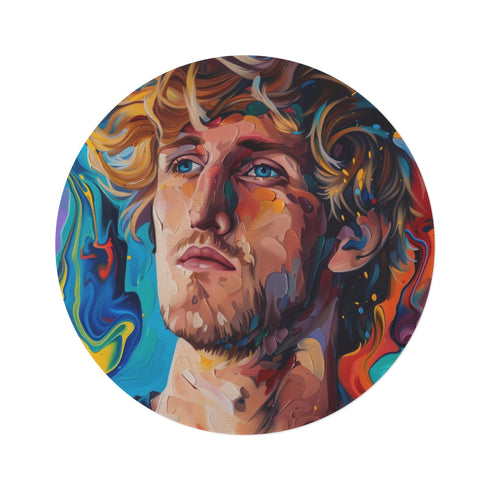 "Logan Paul Masterpiece Round Rug"