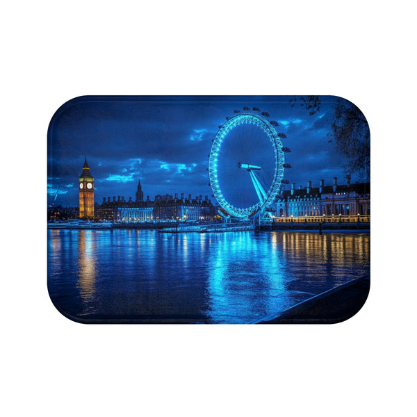 "London Eye Painted Bath Mat"