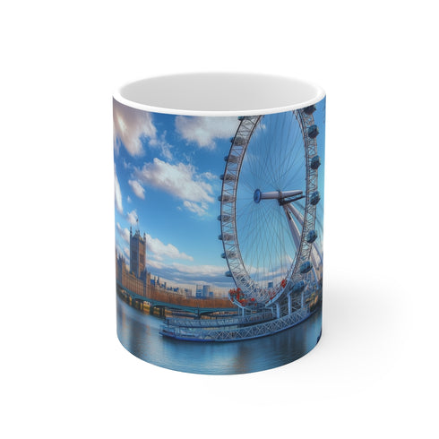 "London Eye Painted Coffee Mug"