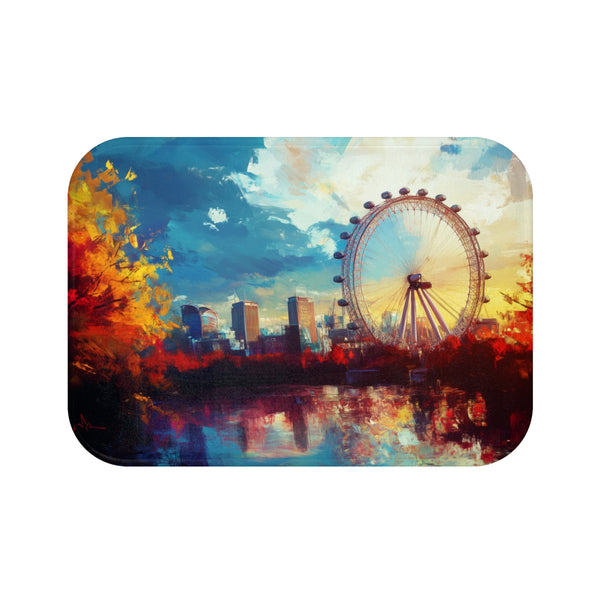 London Eye Painting Bath Mat