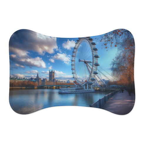 London Eye Pet Mat: Vibrant View
