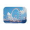 "London Eye Watercolor Bath Mat"