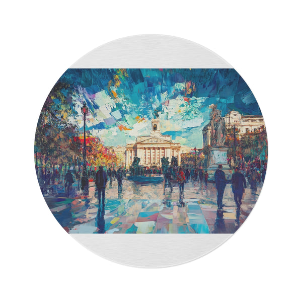 "London Landmark Round Rug"