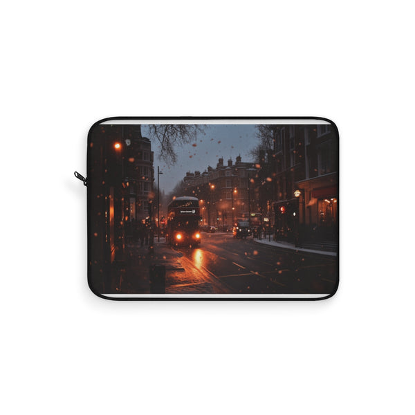 London Snow Laptop Sleeve: Chic & Protective