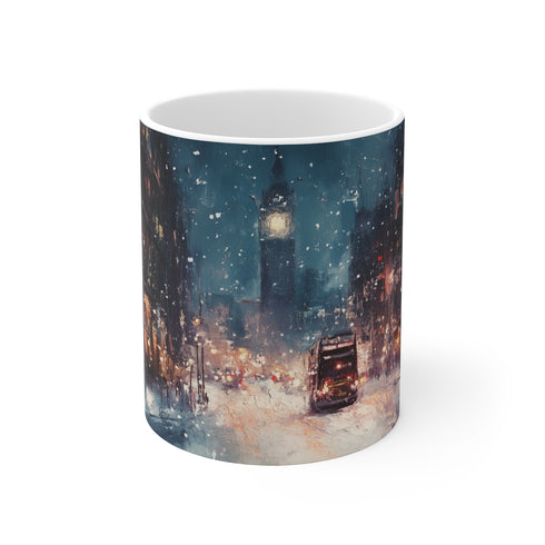 "London Snow Night Coffee Mug"