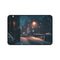 "London Snow Night Desk Mat - Illuminate Your Workspace"