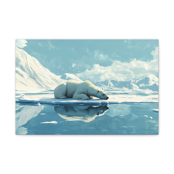 "Lone Polar Bear in Crisis"