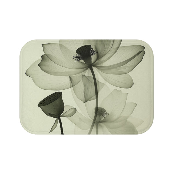 "Lotus Bliss X-Ray Bath Mat"