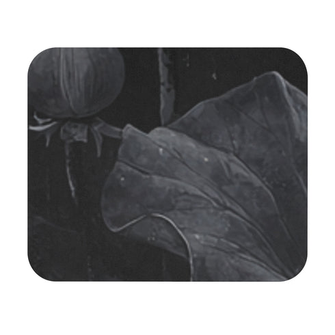 Lotus Bloom Ink Mouse Pad