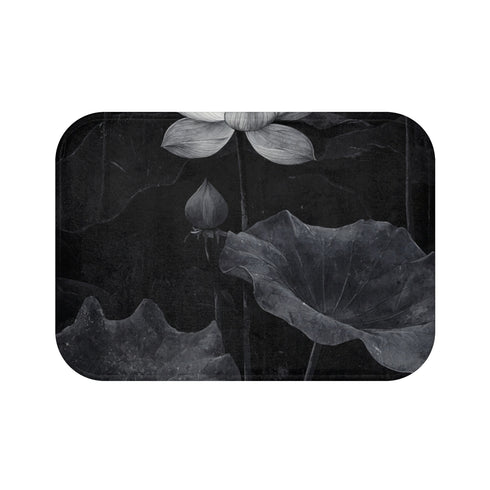 Lotus Blossom Ink Bath Mat
