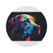 "Lovable Labrador Round Rug: Pawsitively Perfect Decoration"