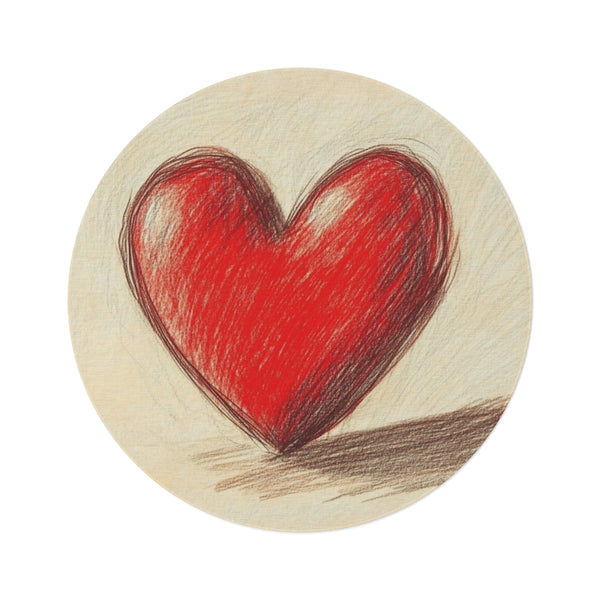 "Love in Bloom Round Rug"