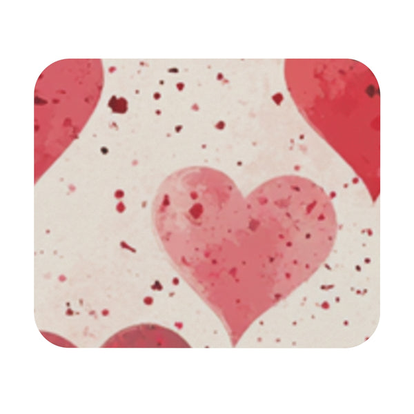 Love in Every Click Minimalist Hearts Mouse Pad