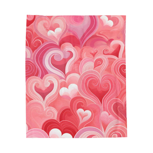 "Love Lines Valentine Plush Blanket"