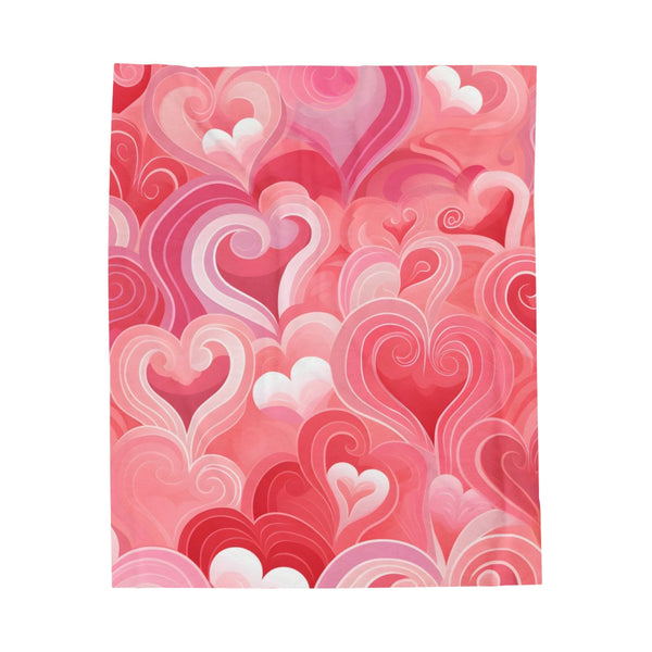 "Love Lines Valentine Plush Blanket"