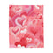 "Love Lines Valentine Plush Blanket"