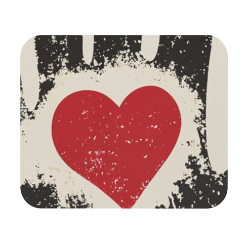 Love Print Heart Mouse Pad