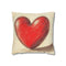 "Love-Struck Heart Sketch Pillowcase"