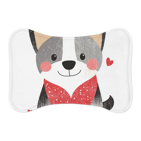 "Loveable Corgi Heart Mat"