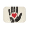 "Lovebird Heart Print Bath Mat"