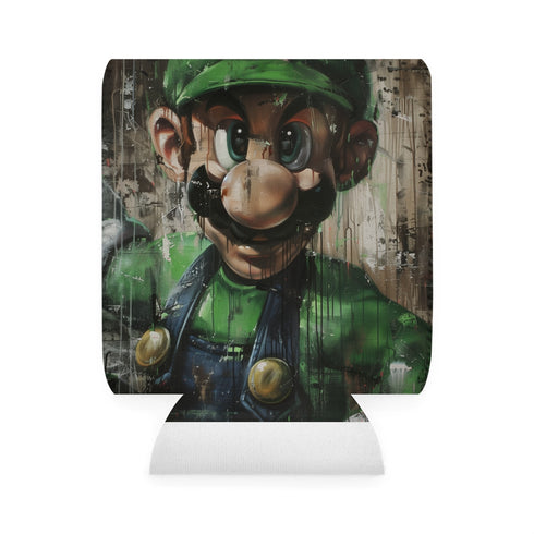 Luigi's Painted Can Cooler Sleeve