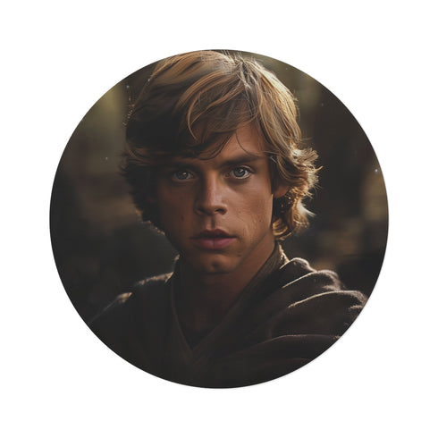 "Luke Skywalker Jedi Round Rug: Transform Your Space!"