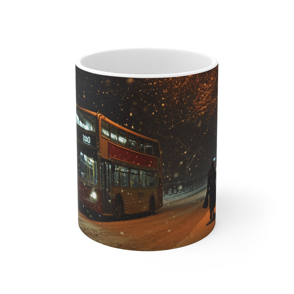 "Luminous London Snow Night Mug"