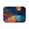 "Lunar Neon Beach Night Bath Mat"