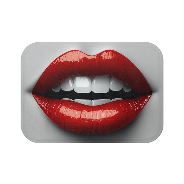 "Luscious Lip Bath Mat"