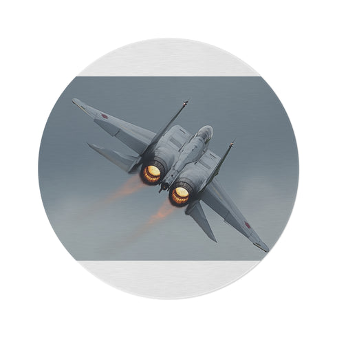 "Luxe Circle Rug: Sumptuous Style"