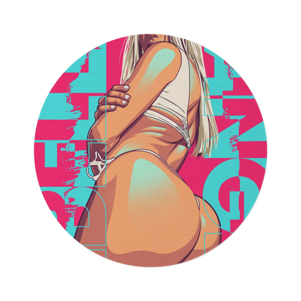 "Luxe Round Abella-Danger Rug"