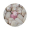 "Luxurious Cream-Pink Lamb Rug"