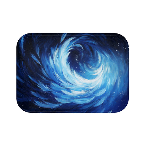 Luxurious Feather and Starlight Bathmat