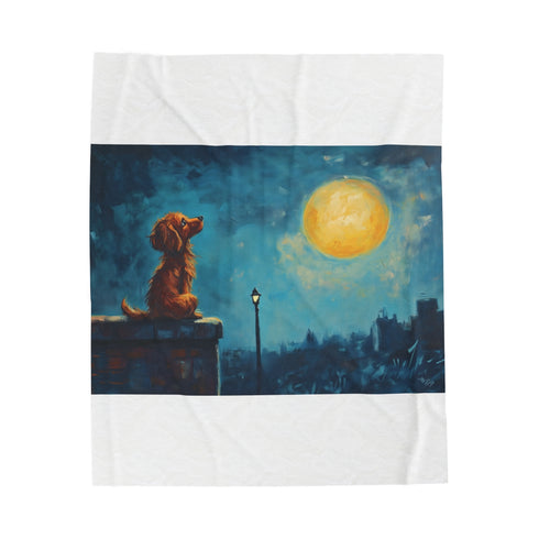 "Luxurious Lady and Cat Blanket"