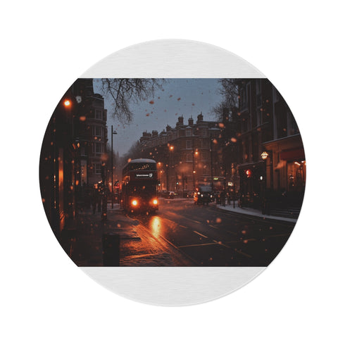 "Luxurious London Snow Rug"