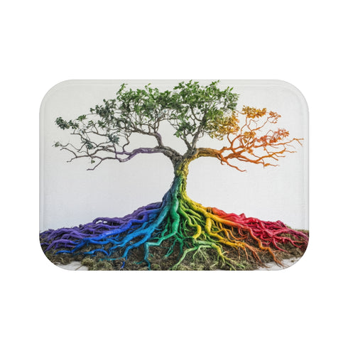 Luxurious Rainbow Root Bath Mat