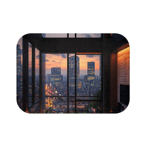 Luxury Black Penthouse Bath Mat