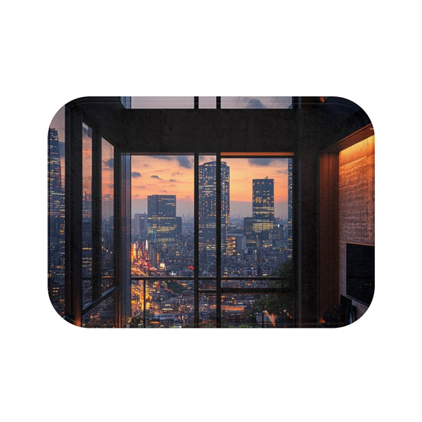 Luxury Black Penthouse Bath Mat
